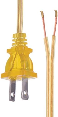 B&P LAMP® חוט מנורת זהב צלול, חוט SPT-2 באורך 16 רגל, UL רשום