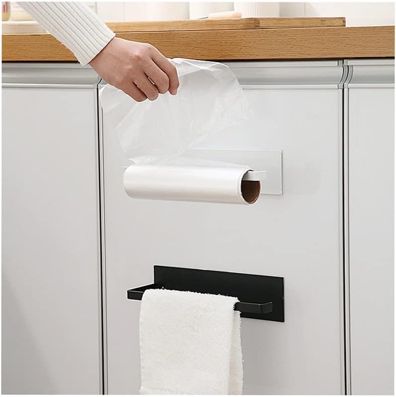 WYKDD מחזיק מגבת נייר רכוב נייר סמרטוט מתלה לאחסון מדף מטבח מדף אמבטיה מתלה קולב מתלה