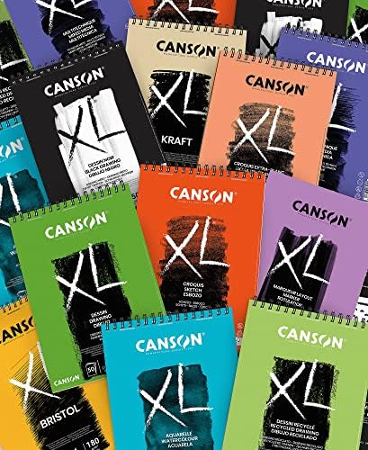 אלבום ספירלה של Canson 29.7x42 50H XL Bristol Extra Extra, לבן, לבן, A3