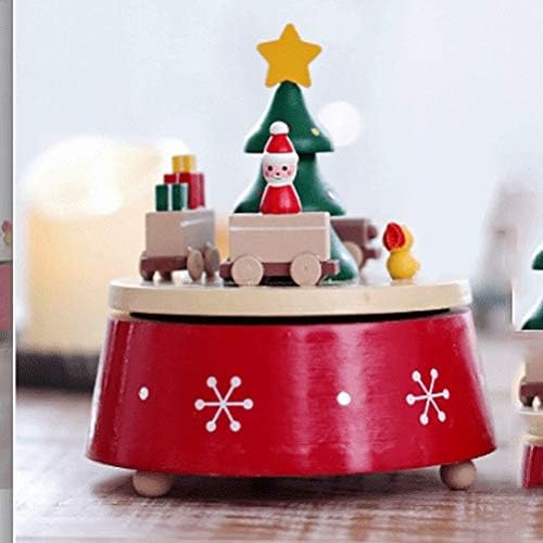 Ylyajy Merry-go-Rond יום חג המולד קישוט מתנה קופסת מוסיקה לחג המולד קופסא מוזיקה סיבוב קופסא מוזיקה