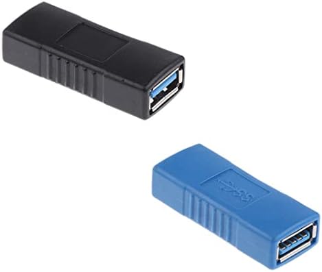 Baoblaze USB 3.0 סוג A מתאם נקבה/נקבה מצמד מחליף מגדר-מחליף שחור שחור
