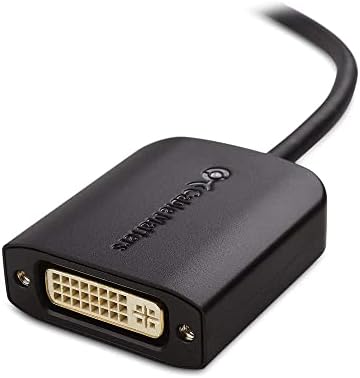 ענייני כבלים USB C ל- DVI מתאם בשחור - Thunderbolt 3 יציאה תואמת ל- MacBook Pro, Dell XPS 13, 15, HP Specter X360,