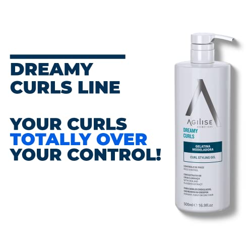 Agilise - תלתלים חולמניים מגדירים שמנת - מוצרי שיער מתולתלים לנשים, קרמים לדוגמנות תלתלים לטיפול גלי ושיער שוטף, מוצר סטיילינג