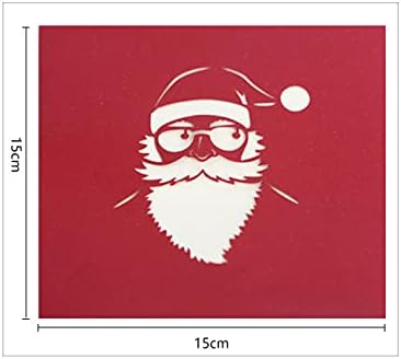 כרטיס פופ -אפ חגיגי של חגיגי חג המולד, עם אופנוע שלג מעניין תלת -ממדי, עץ חג המולד ועיצוב איילים, הביא סנטימנטים