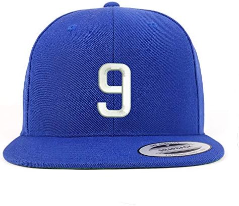 טרנדי הלבשה חנות מספר 9 רקום סנאפבק פלאטביל בייסבול כובע