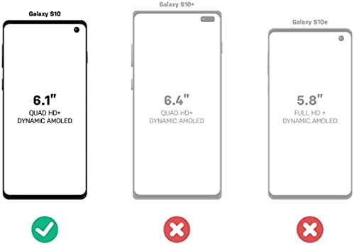 Otterbox Defender Series Case & Harster עבור Samsung Galaxy S10 - Kickstand, Black