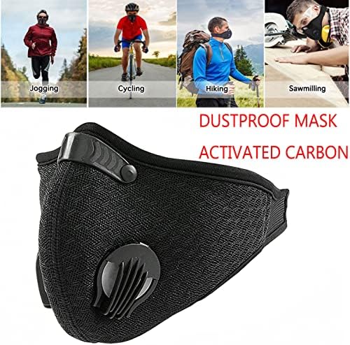 ספורט פנים מסכת פנים מסכת ספורט פנים הופעל פחמן כיסוי לשימוש חוזר עבור נגרות בנייה חיצוני רכיבה על אופניים ריצה