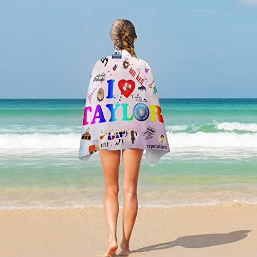LJHFDM מגבת חוף טיילור מהיר יבש מיקרופייבר רך הוכחת חול מוניטין מגבות בריכת נסיעות קמפינג שחייה ילדים תינוקות