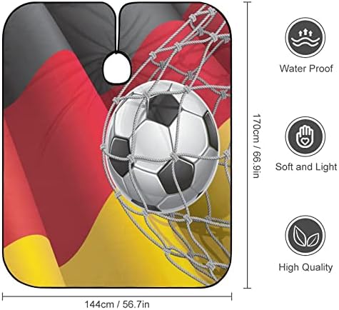 שער כדורגל ודגל גרמני ברבר קייפ מקצועי חיתוך שיער חיתוך מספרה מספרה שכמייה אביזרים לספרה לגברים נשים