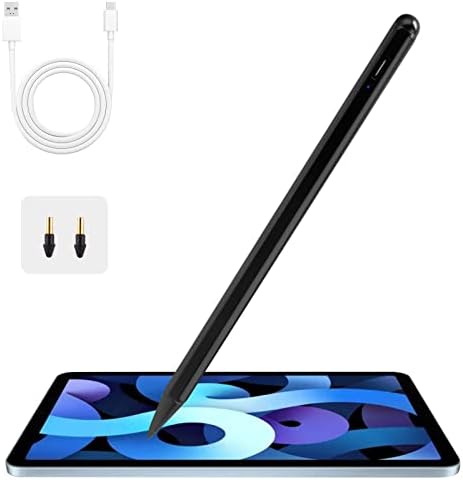 iPad 10/9/8/7 דור 10.2 עט חרט עם דחיית דקל, עט פילוס פעיל עט דיגיטלי נטען עם עיפרון חרט נקודה דקה רגיש לאייפד