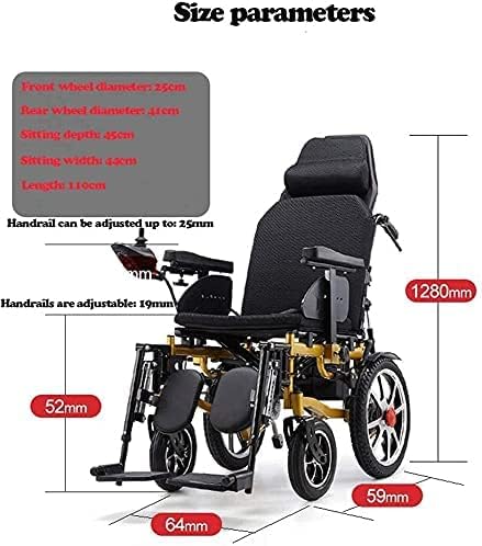 אופנה כיסא גלגלים ניידים סופר קל משקל חשמלי כסאות גלגלים מתקפל כוח ניידות סיוע ממונע גלגל כיסא כל שטח כוח כפול מנועים
