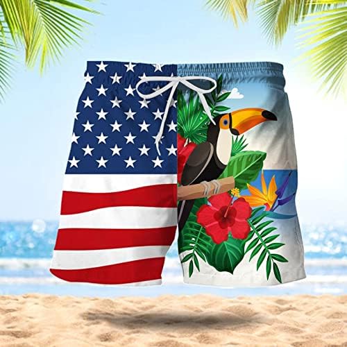 BMISEGM מכנסי חוף קיץ לגברים גברים אביב אביב קיץ מכנסיים קצרים מכנסיים דגל טלאים מודפסים מכנסי חוף ספורט מכנסיים