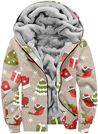 מעיל סתיו של ADSSDQ Mens, פלוס ז'קט בגודל גברים חוף מזדמן מעילי חג ארוכי שרוולים ארוכים רוכסן חם גרפיקה עבה.