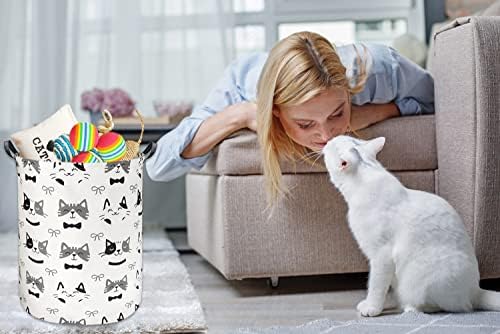 Hiyagon Baby Baby סלסלת סל חתול קופסת אחסון מלבנית לארגון צעצועים, סל משתלות, בגדים, ספרים, סלי מתנה
