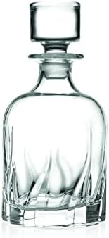 זכוכית-ויסקי לגין-עגול-עבור ויסקי, משקאות חריפים, ויסקי, וודקה, בורבון - או יין - לגין עם פקק - לחתוך מעוצב - 27