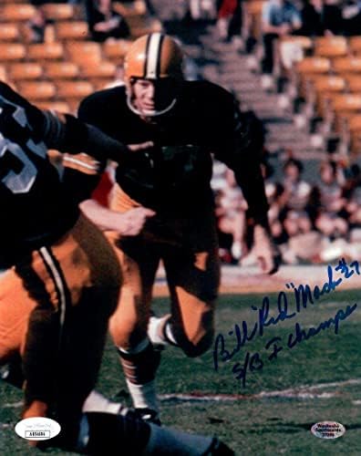 ביל רד מאק חתום על חתימה 8x10 Photo Packers SB I Champs JSA AB54694 - תמונות NFL עם חתימה