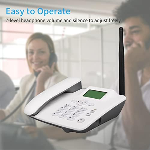 טלפון חוט XIXIAN, טלפון אלחוטי קבוע 2G תמיכה טלפונית שולחן עבודה GSM 850/900/1800/1900MHz כרטיס סים טלפון אלחוטי