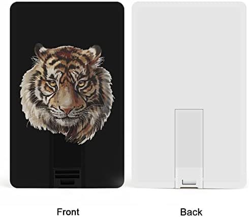 כרטיס אשראי של Tiger Head כרטיס USB פלאש כונן זיכרון נייד כונן אחסון מקש 64 גרם