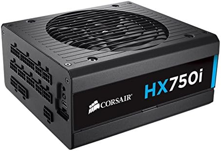 סדרת Corsair HXI, HX750I, 750 וואט, 80+ אישור פלטינה, מודולרי לחלוטין - אספקת חשמל דיגיטלית