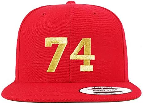 טרנדי הלבשה חנות מספר 74 זהב חוט שטוח ביל סנאפבק בייסבול כובע