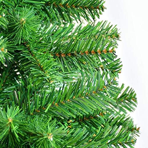 עץ חג המולד מלאכותי של Dulplay Premium, עם רגלי מתכת מוצקות עץ מלא קישוטי בית מתקפלים אוטומטיים-120 סמ