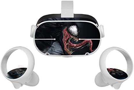 סרט עכביש שחור Oculus Quest 2 Skin VR 2 אוזניות עורות ובקרות אביזרי מדבקות מדבקות