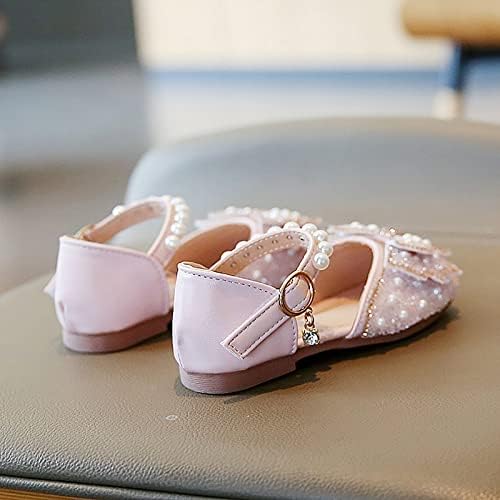 תינוק בנות שמלת נעלי החלקה רך מרי ג ' יין נעלי עקב נמוך נסיכת פרח נעלי מסיבת בית ספר חתונה