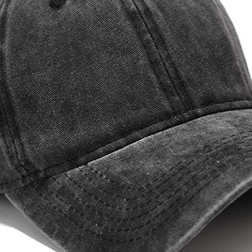 3 חבילה בייסבול כובע בציר במצוקה נמוך פרופיל לא מובנה כותנה אבא כובע מתכוונן לנשים גברים