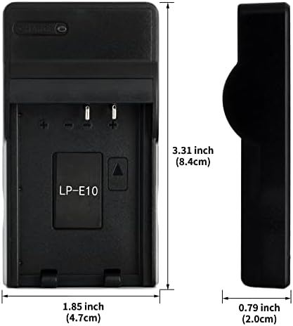 LP-E10 מטען USB עבור Canon EOS 1100D, EOS 1200D, EOS KISS X50, EOS REBEL T3 מצלמה ועוד