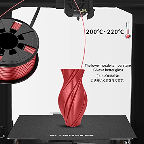 משי מבריק 3D PLA חבילה חוטית, 1.75 ממ הדפסת תלת מימד חבילת סס צבעוני, כל ספול 250 גרם, סך הכל 4 סלילים 1