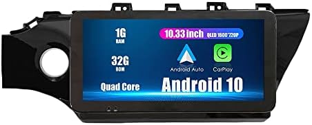 Wostoke 10.33 QLED/IPS 1600x720 מסך מגע Carplay & Android Auto Auto Android Autoradio ניווט סטריאו סטריאו נגן מולטימדיה