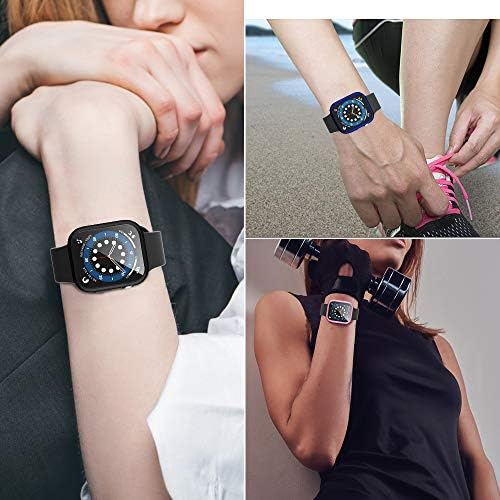 Cuteey תואם למגן מסך 38 ממ של Apple Watch, 12 חבילות רזה TPU Iwatch Covar עבור Apple Watch Series 3 2 אביזרים