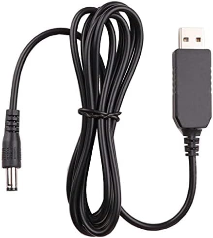 USB 12V Boost Boost Appluction Cable המרה בקוטר חיצוני 3. קוטר פנימי 5 ממ 1. 35 ממ 5V-12V DC כבל USB U0026 RARR; DC 3.5