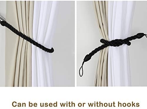 Bel Avenir Vilitake Resacks Ropes Ropes Tie-Backs, אחיזות וילון בעבודת יד