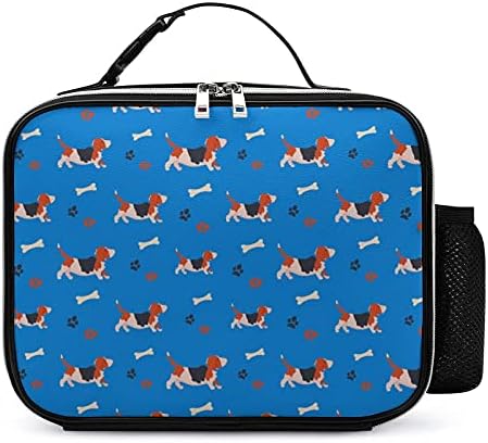 קריקטורה באסט כלבם לשימוש חוזר הצהריים תיק מבודד הצהריים תיבת מיכל עבור משרד עבודת פיקניק נסיעות עם ידית
