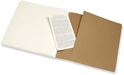 Moleskine Art Cahier Sketch אלבום, עטיפה קשה, מישור מרובע/ריק, קראפט בראון, 88 עמודים