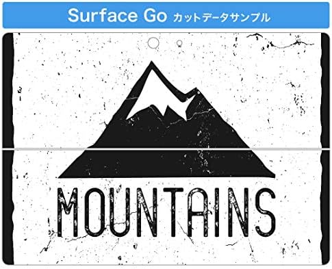 כיסוי מדבקות Igsticker עבור Microsoft Surface Go/Go 2 עורות מדבקת גוף מגן דק במיוחד 011009 הרים לבן שחור שחור