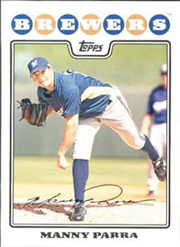 2008 Topps 481 Manny Parra Nmmt Brewers