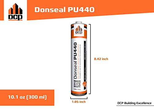 DCP DONSEAL PU440 איטום בטון 2 חבילה - מילוי התפשטות בטון ניתן לצבוע - CAULK פוליאוריטן שאינו SAG למפרקים וקירות