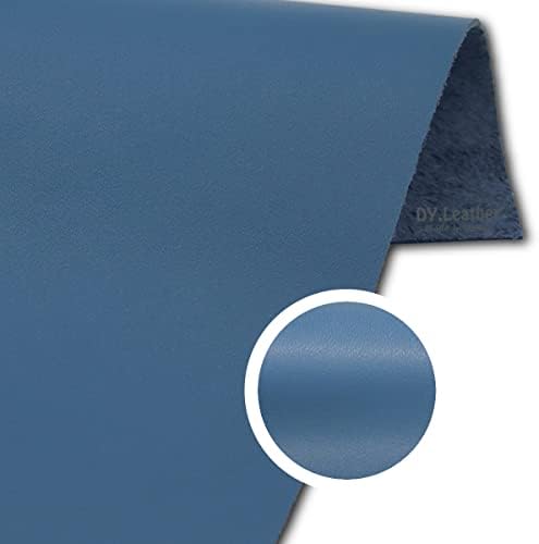 זמש אחורי כחול כהה זמש עור פרה עור אמיתי למלאכות, 8 x 12 A4 גיליון עור אמיתי לייצור תיק