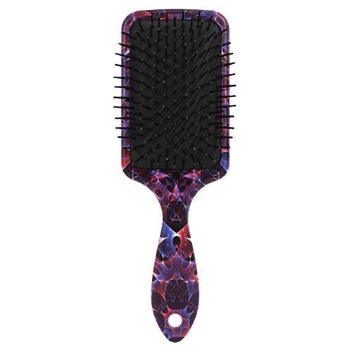 מברשת שיער של כרית אוויר VIPSK, פרפר סגול צבעוני פלסטיק, עיסוי טוב מתאים ומברשת שיער מתנתקת אנטי סטטית לשיער יבש