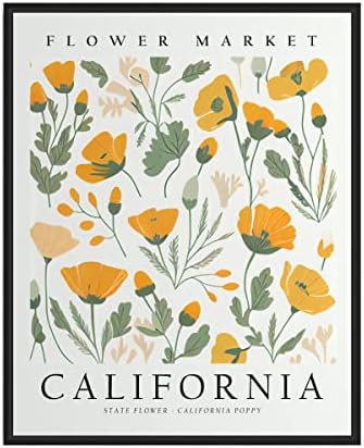 הדפס אמנות בקליפורניה, פוסטר קליפורניה קיר קיר תפאורה, פוסטר מפות מדינת קליפורניה, קישוט קיר משרד ביתי, חדר