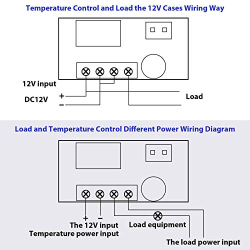 DC 12V בקר טמפרטורה אלקטרונית ניתן לתכנות -50 עד 110 מעלות צלזיוס חימום/קירור מתג בקרת תרמוסטט מודול NTC חיישן אטום לחיישן
