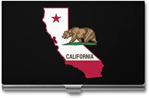 קליפורניה דוב דגל מפת יוניסקס סגסוגת כרטיס ביקור מחזיק אופנה כרטיס ביקור מקרה כיס מזהה כרטיס מקרה