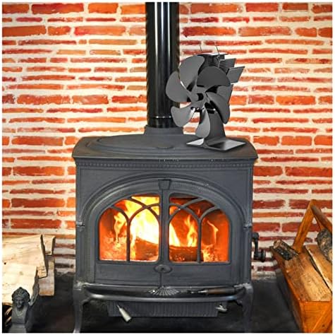 אח עץ תנור חימום אוהדי 6 חום מופעל תנור מאוורר יומן עץ צורב אקו שקט יעיל חום הפצה חום מאוורר