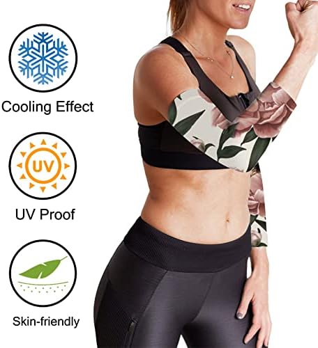 UV הגנה מפני השמש שרוולי זרוע לנשים לגברים נשים פרחוני וינטג