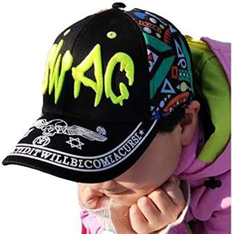 Globalwells נערה נערה כותנה כובע בייסבול מודפסים ילדים תינוקות שמש חיצונית ציד ברווז כובע ספורט