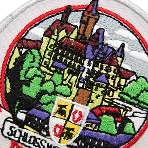 A -one -schloss Wernigerode Badge תיק 2 PCS + PIN סמל דויטשלנד, סיכת דש דגל לתיקים בגדים, קישוטים אירופיים מס '130