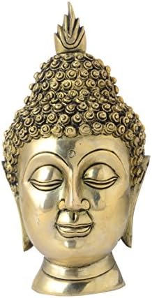 Bharat haat פליז דקורטיבי Buddha Face Face Awardrafts מוצר BH06331