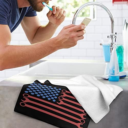מגבות דגל אמריקה מגבות דגל אמריקה מבד כביסה רך שטיפה עם גוף